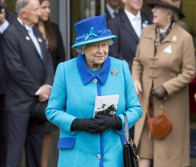 活动|英女王演讲彻底不提梅根!穿高贵优雅的紫裙子,珍珠项链都发黄了