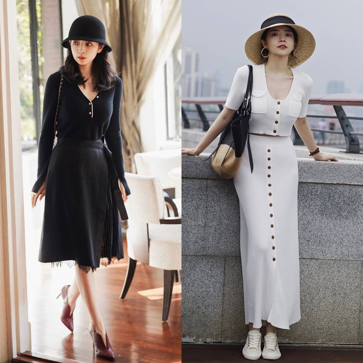 三木博主的"半身裙"穿搭好美_裙子