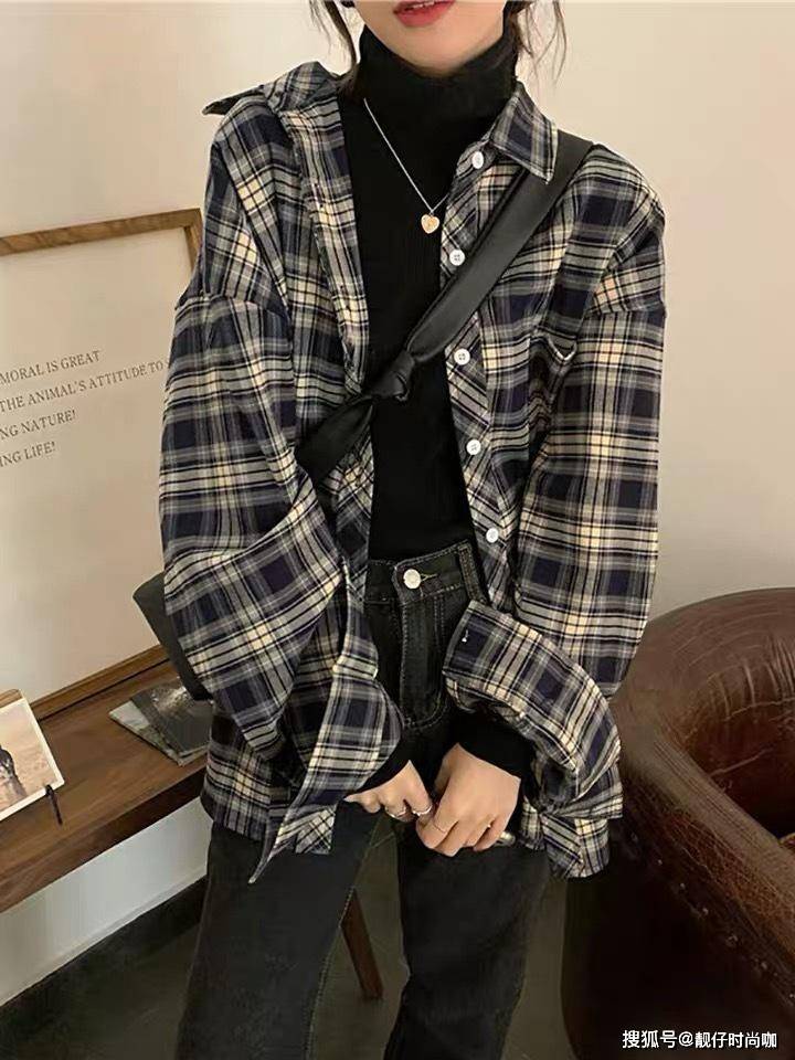 黑色|初秋穿衣显高级,少不了格子单品,减龄又百搭,还不抓紧学起来!