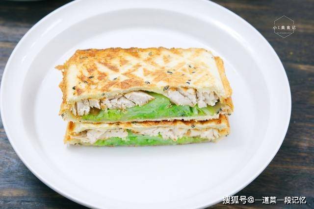 小时候|女儿就喜欢吃三明治，鸡脯肉做三明治，她一吃就喜欢这味道