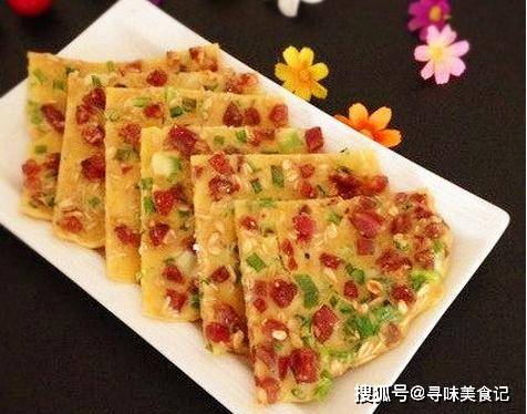 食材|孩子早餐就爱吃腊肠燕麦鸡蛋饼，食材丰富营养全面，好吃不上火