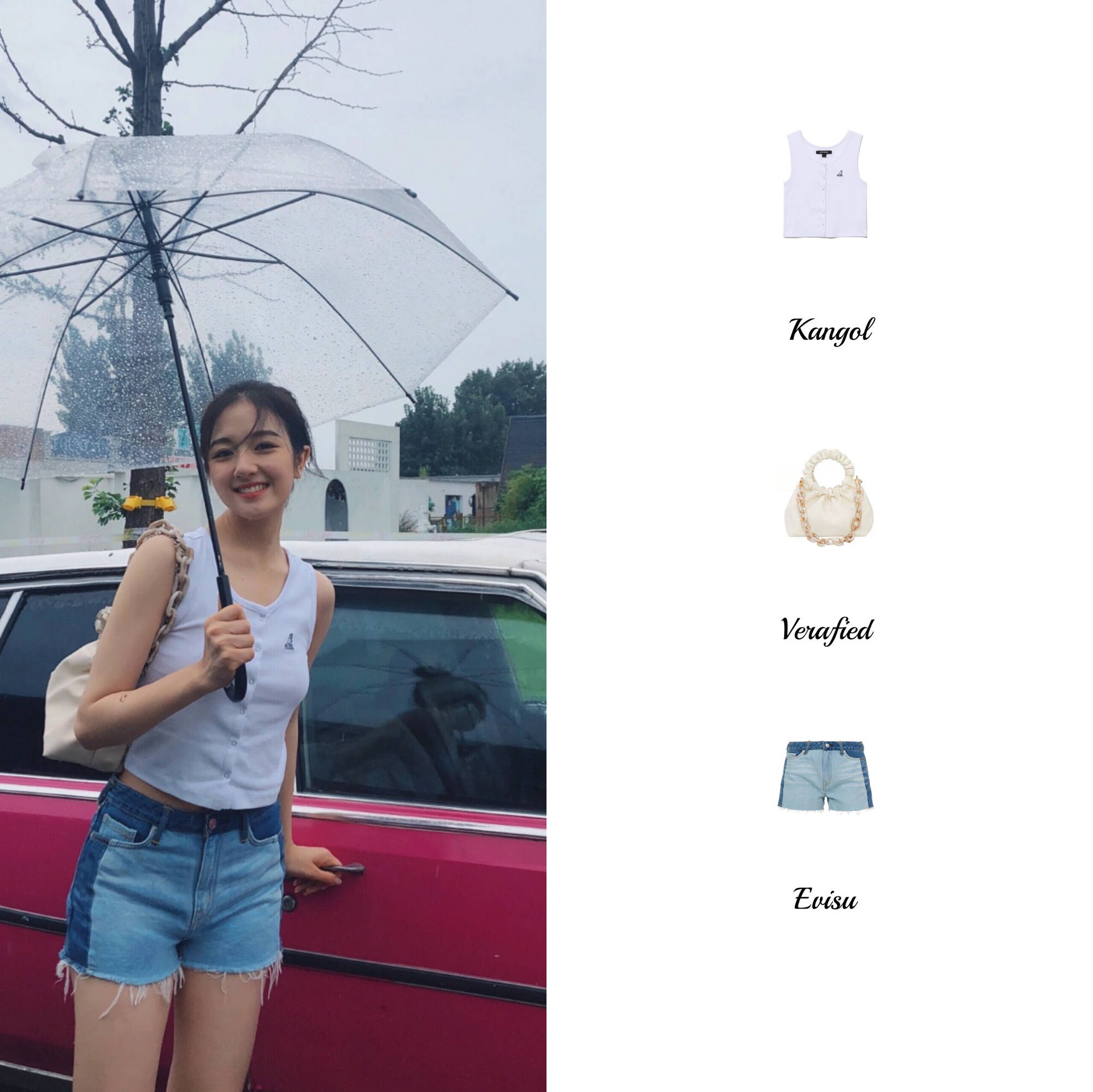 模板|夏日搭配看李兰迪，学生党穿搭模板来啦，简约清爽又不失时尚感