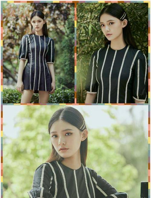 黑色|林允真不会挑裙子，就算杨紫穿的也很简单，但是看着更可靠点