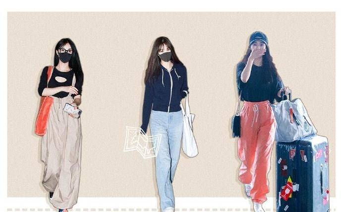 休闲风|32岁李菲儿的机场穿搭示范，36套不同风格，时髦时尚又不失少女味