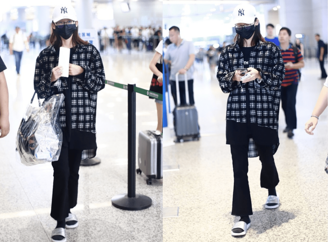 卫衣|苗苗真给郑恺长脸，一身休闲卫衣套装随性洒脱，减龄大气真漂亮