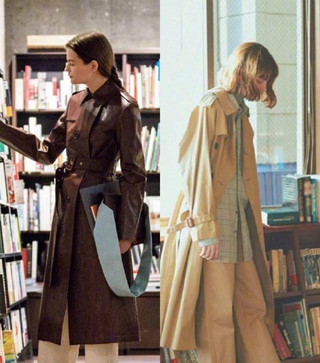 细节|研究了所有的裤子之后，我发现“风衣”还是最配阔腿裤，高级显瘦