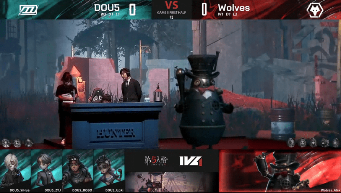 密码机|第五人格2021IVL夏季赛总决赛 DOU5 vs Wolves 第五局