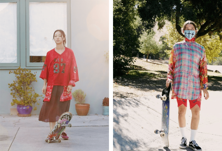 对比|Imitation of Christ 2021春夏,与滑板一起搭配,掌握优雅平衡技巧