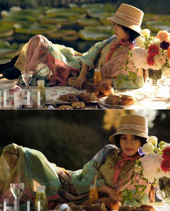 服装|赵丽颖真是越来越有妈妈样了，长裙配复古帽子，很有柔情年代感