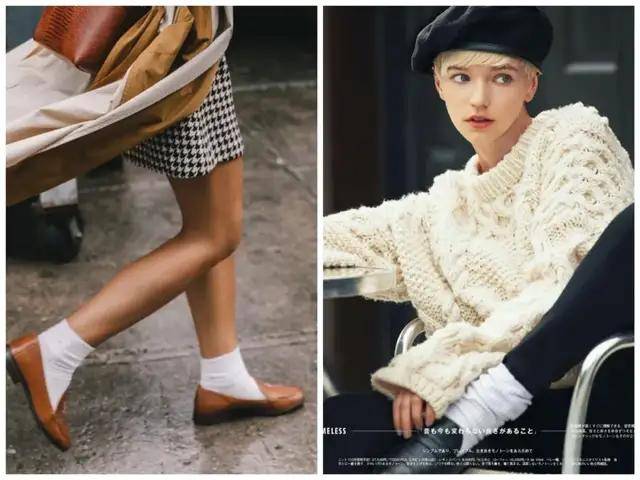 袜子|乐福鞋有新搭法啦！快来时髦告别老寒腿