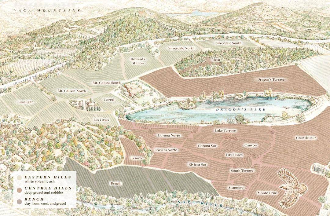 酒产区的知名酒庄,建筑风格引人入胜,位于拉瑟福德十字路(rutherford