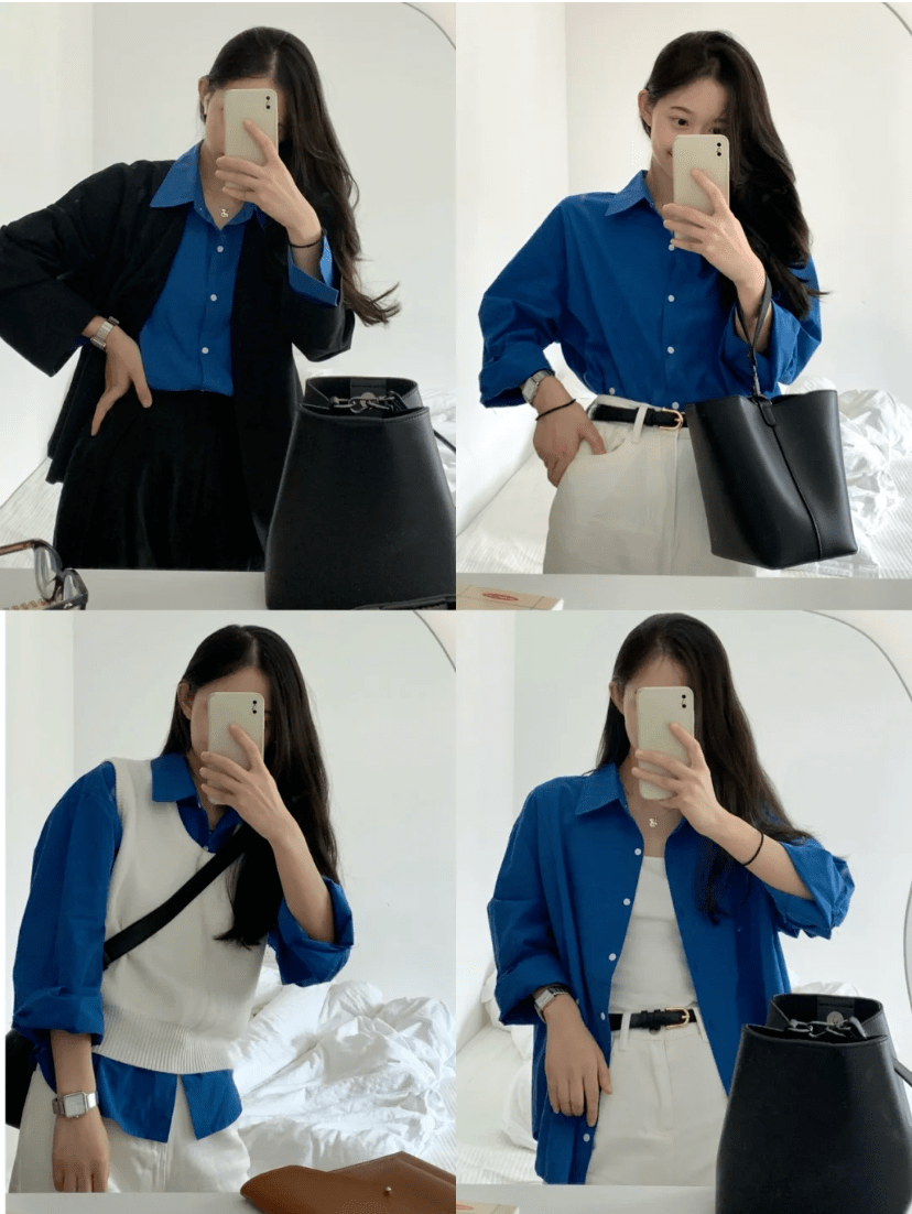 下装|纯色衬衫,一个经典不败的单品