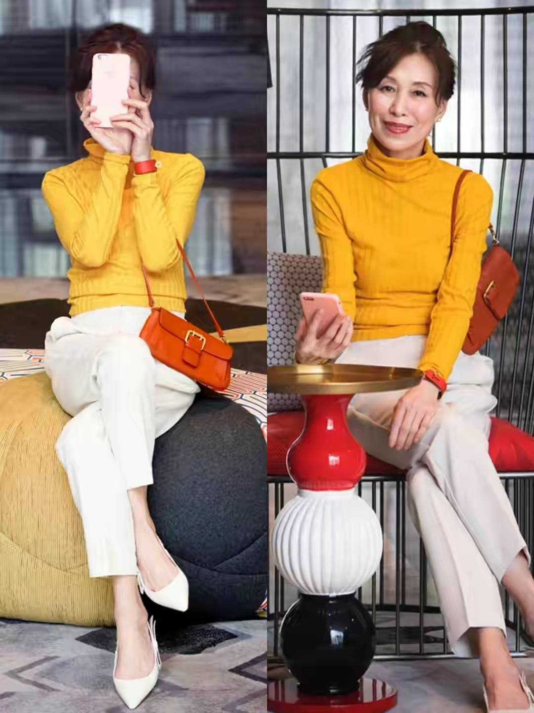 黑色|60岁女人别总穿黑色了，入秋试试这些“高雅配色”，让你更有魅力