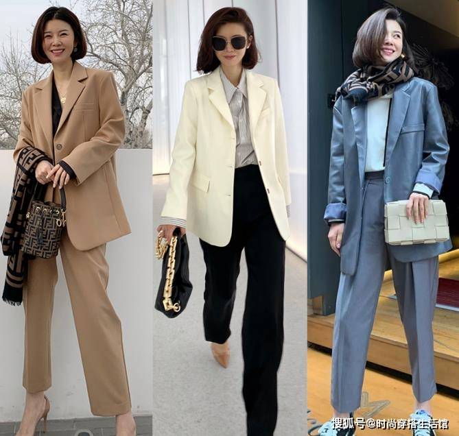 配饰|中年女人秋天如何抢占c位,这18套简约风穿搭示范,减龄气质满分