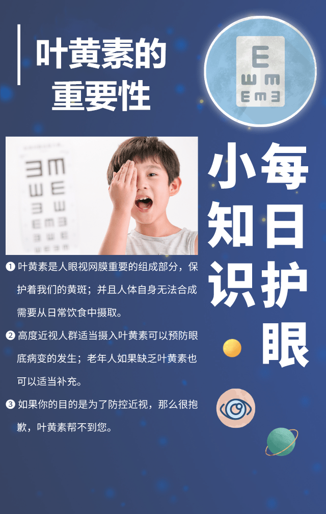 9月4日 星期六 每日護眼小知識 【葉黃素的重要性】