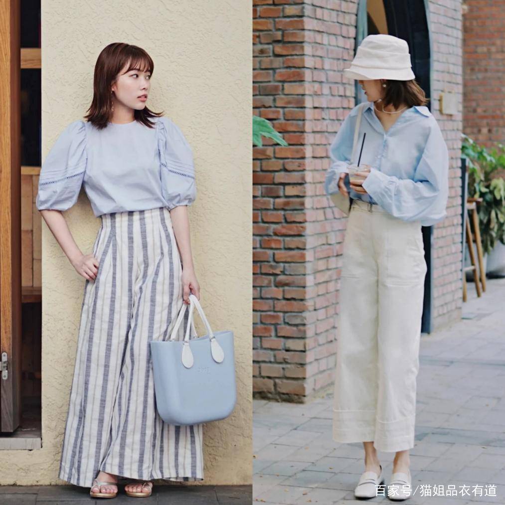 风情|初秋流行这样一组穿搭：“衬衫+阔腿裤”，简单高级还不挑人