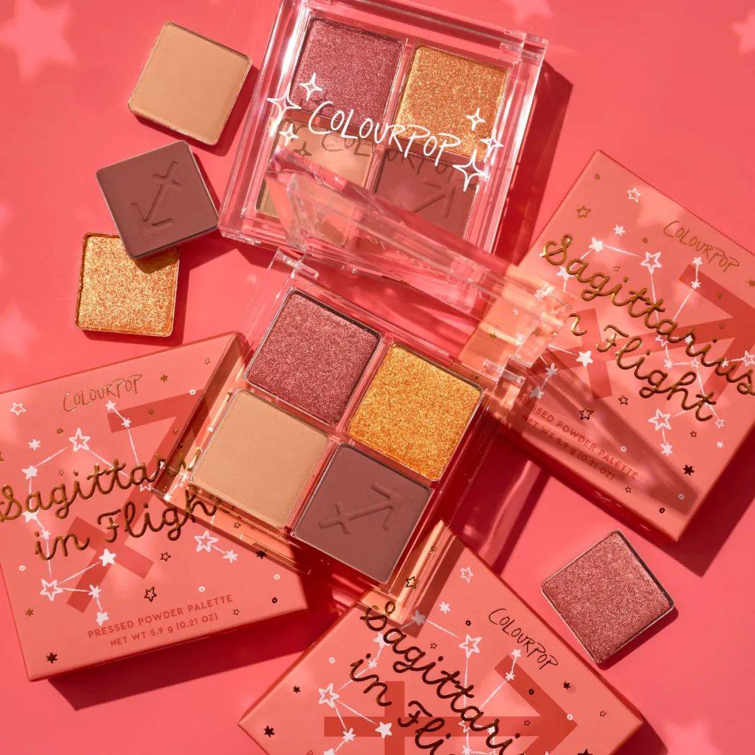 盘带|你的星座是什么色彩？colourpop星座四色眼影盘带你找到幸运专属色~
