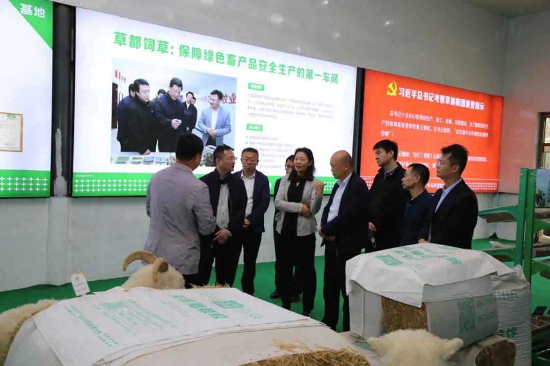 呼和浩特市副市长徐守冀一行到草都和林县草牧业园区调研
