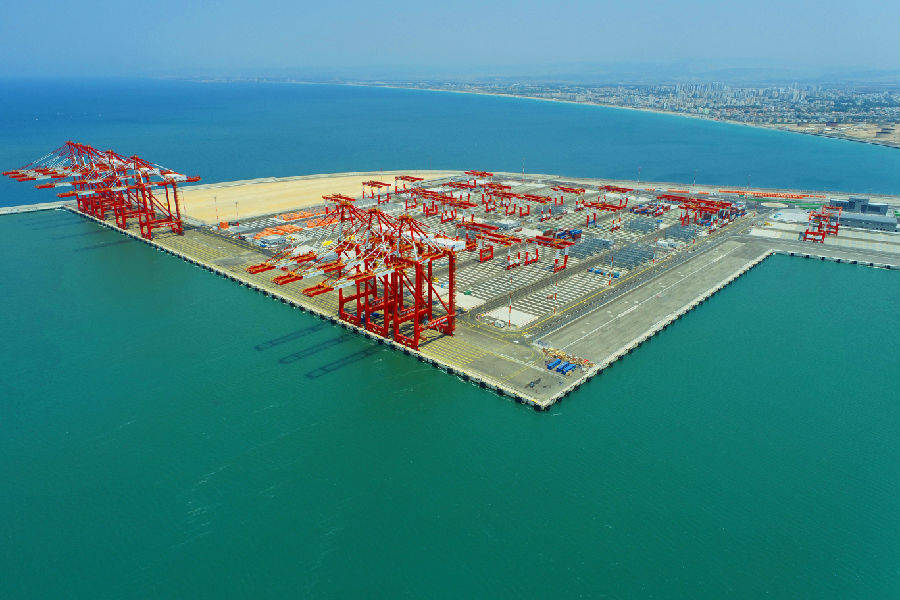 中国建筑承建的以色列海法新港正式开港_港口