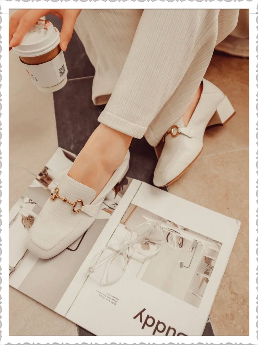 流苏|小白鞋不火了，今年爆红的这款鞋子，配西装和裙子很美