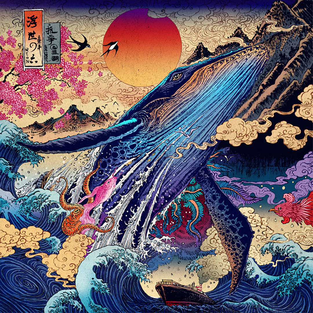 视觉|取材于《山海经》的国风插画,作品风格极具视觉冲击力