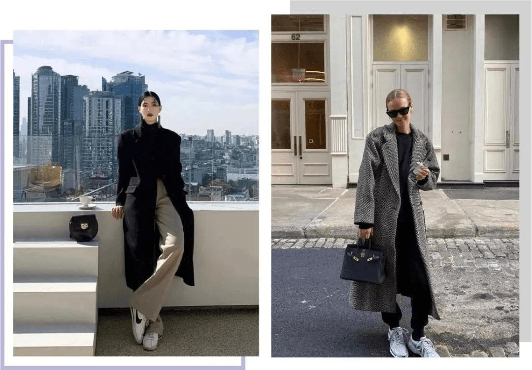 整体|早春look运动鞋“4款穿搭”，特别是第二款，时髦有气场
