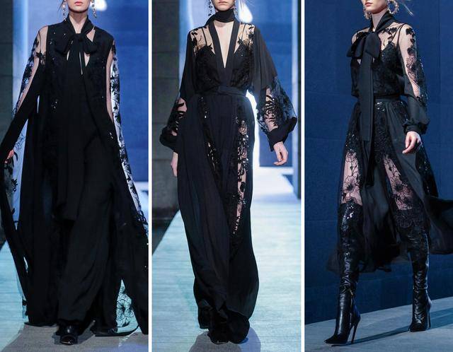 Elie|Elie Saab 2021秋冬成衣系列：这一抹黑色，也太优雅了