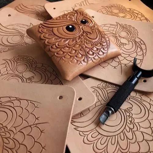皮雕作品欣赏皮革这样玩才高级