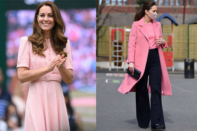 右图|不算白皮的凯特和梅根，同样穿红色效果却不同，原来竟然是因发色