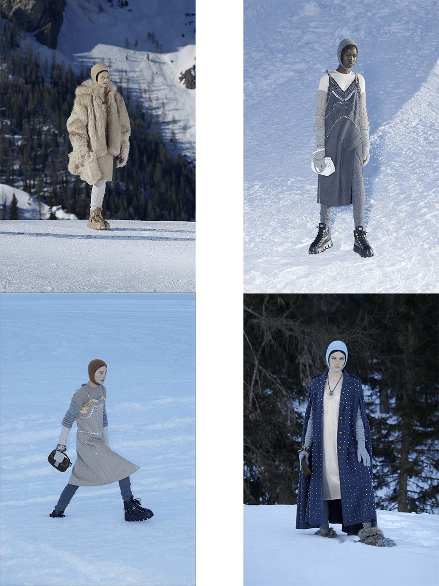 对比|Miu Miu 2021秋冬，臃肿滑雪服温暖，还可以兼顾时尚吗？