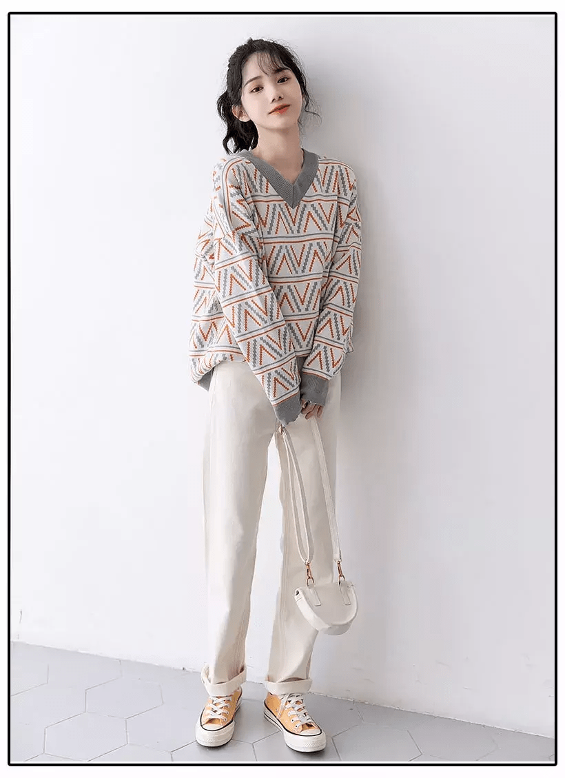 条纹|初秋针织衫，舒服百搭显气质，上身直男斩