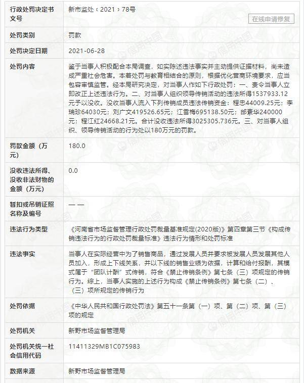国之源小神吹关联方聚贝通涉嫌传销被罚没482万元(图2) 国之源小神吹关联方聚贝通涉嫌传销被罚没482万元(图2)