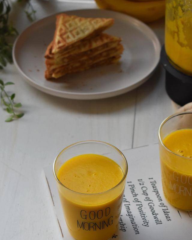 天气|天冷我家常做这早餐，细腻顺滑，比牛奶香甜好喝，不用糖更健康