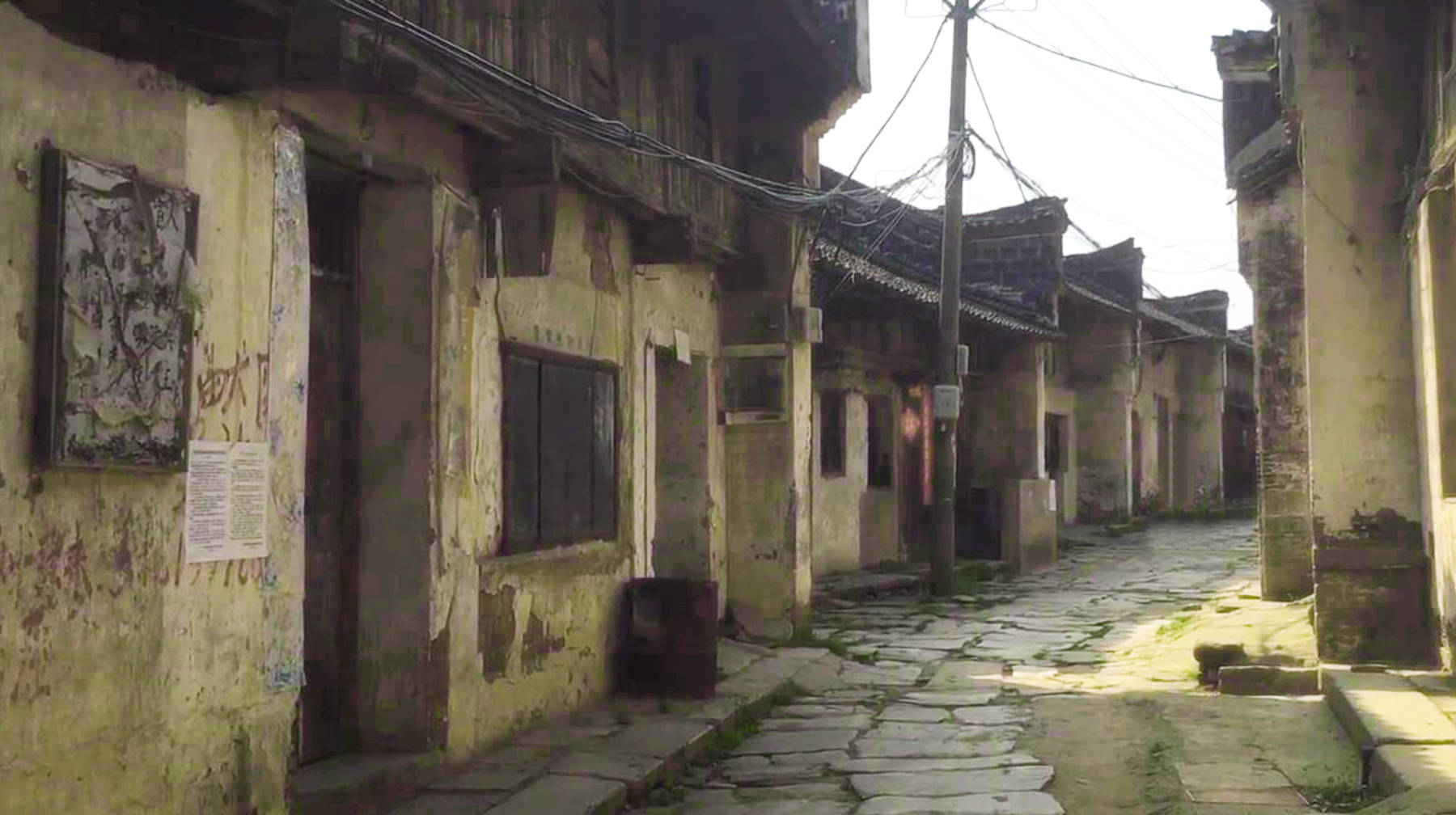 旧时光的滤镜画在湖北大悟县双桥古镇明清老建筑还原百年历史