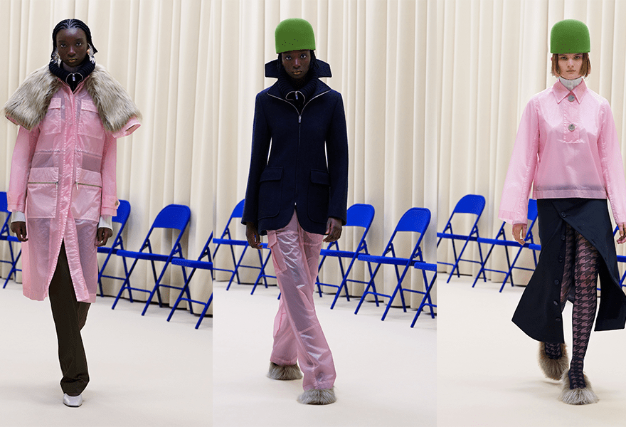 皮鞋|Nina Ricci 2021秋冬，毛皮鞋和斗帽，让简约服装更多一些变幻莫测的感觉