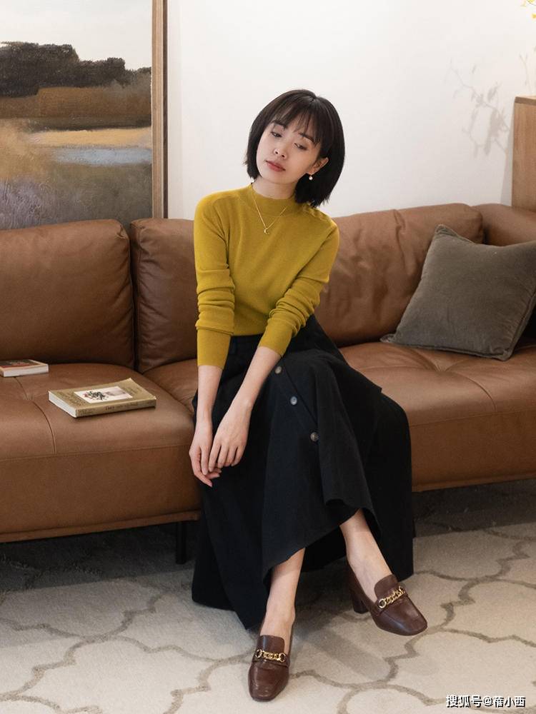 材质|讲真，早秋穿半身裙的你，简直好看、精致、优雅极了！