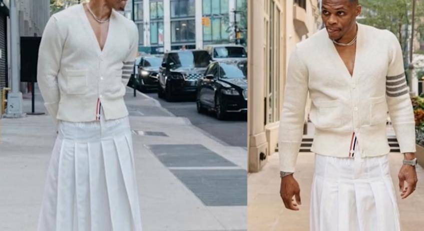 裙子|威少穿裙子致敬陈志朋，威少奇葩举动是为了博眼球还是引领潮流？