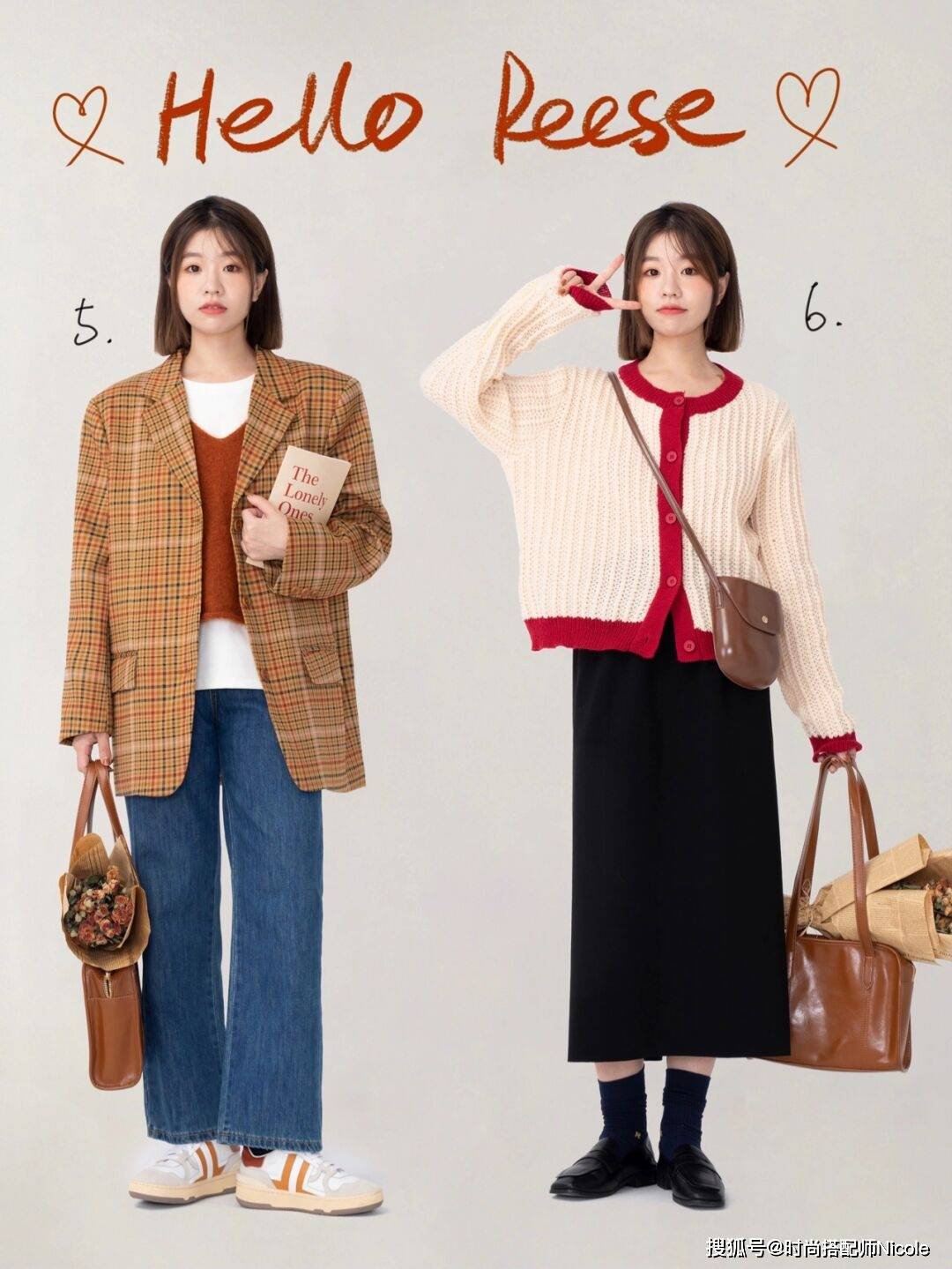 暖色|一看就很“贵”的开学季穿搭，学这个博主就够了，平价时髦超实用