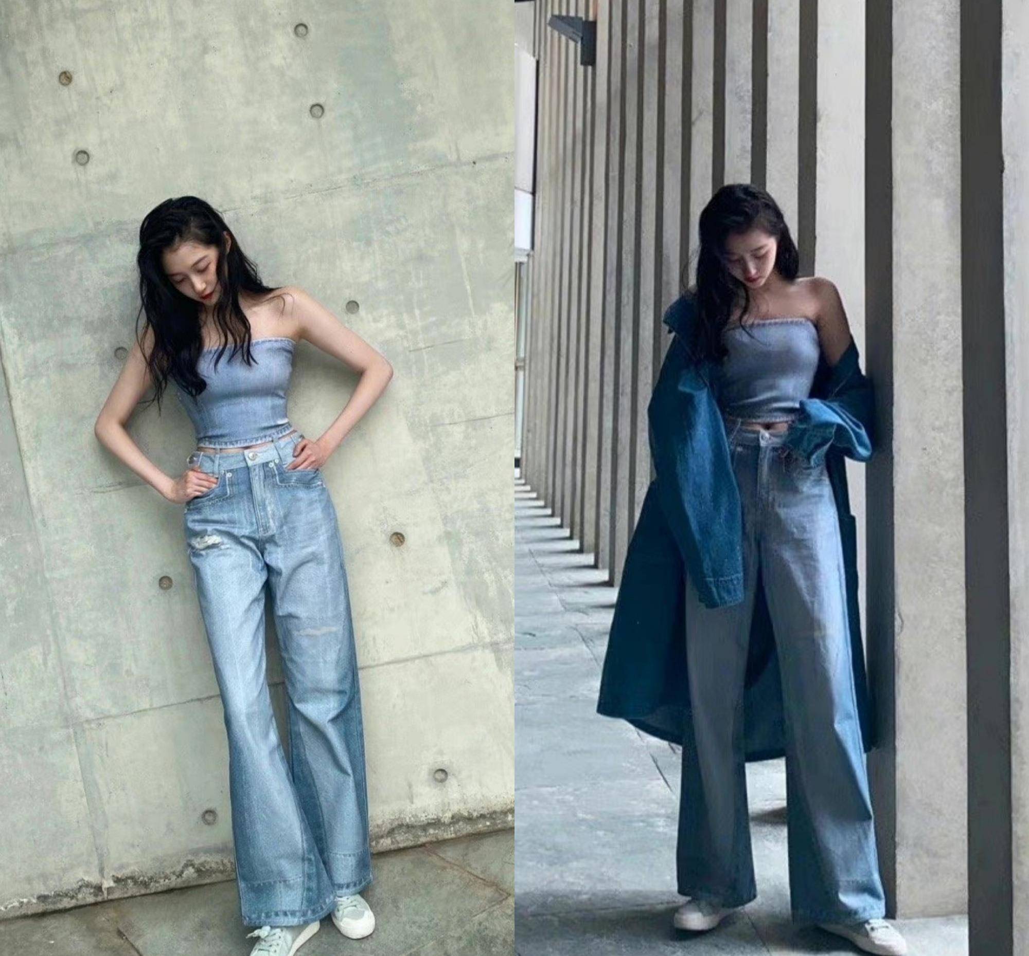 影城|鹿晗真有福气,女友关晓彤穿紧身裤逛环球影城,腿长比例不输超模