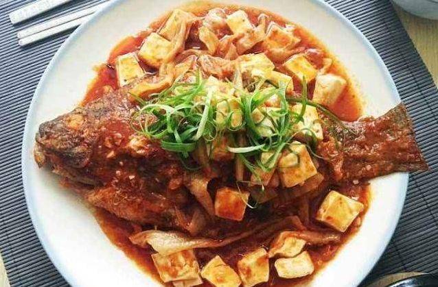豆腐烧鱼
