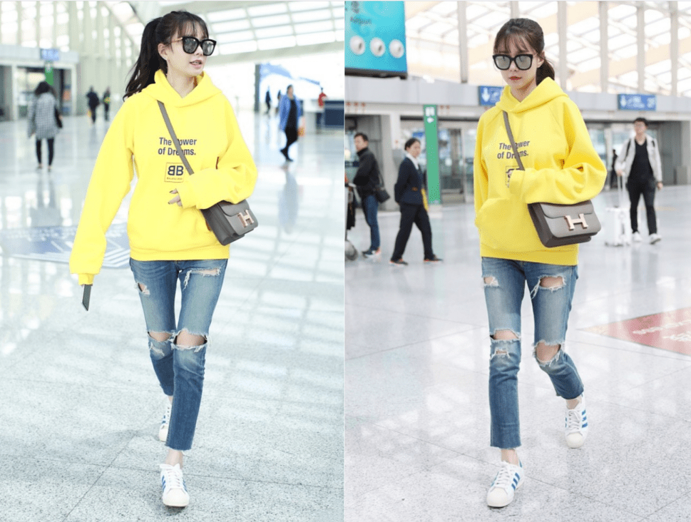 卫衣|30多的沈梦辰其实也不咋年轻了,但穿得却像高中生,还有小女孩样