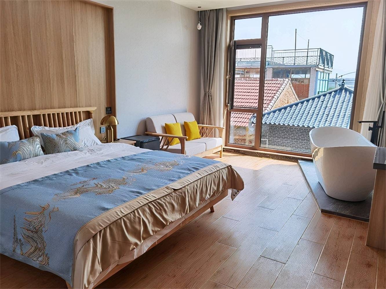 北京延庆世园公园雅客闲居民宿一揽山景无余,来自山林的引力撩到不行