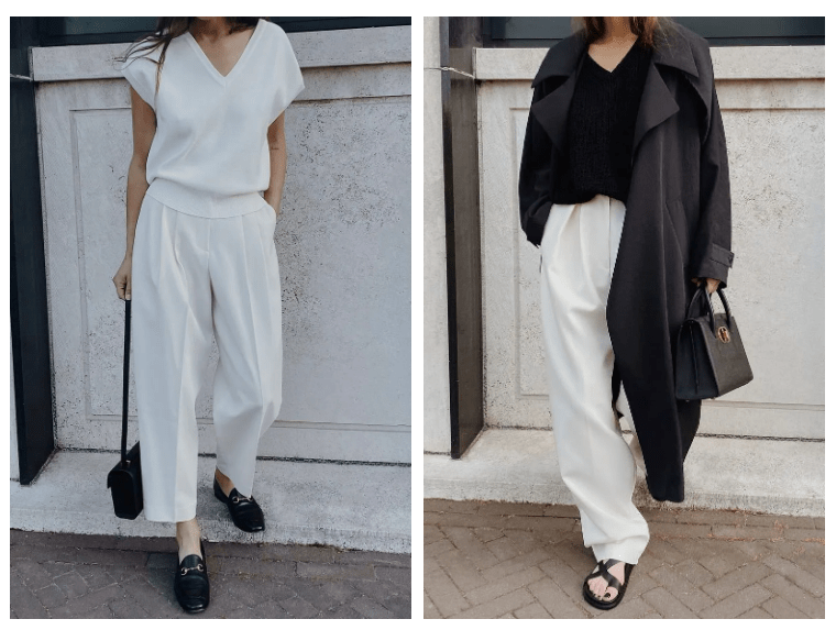 white|决定了！入秋第一条裤子就选它
