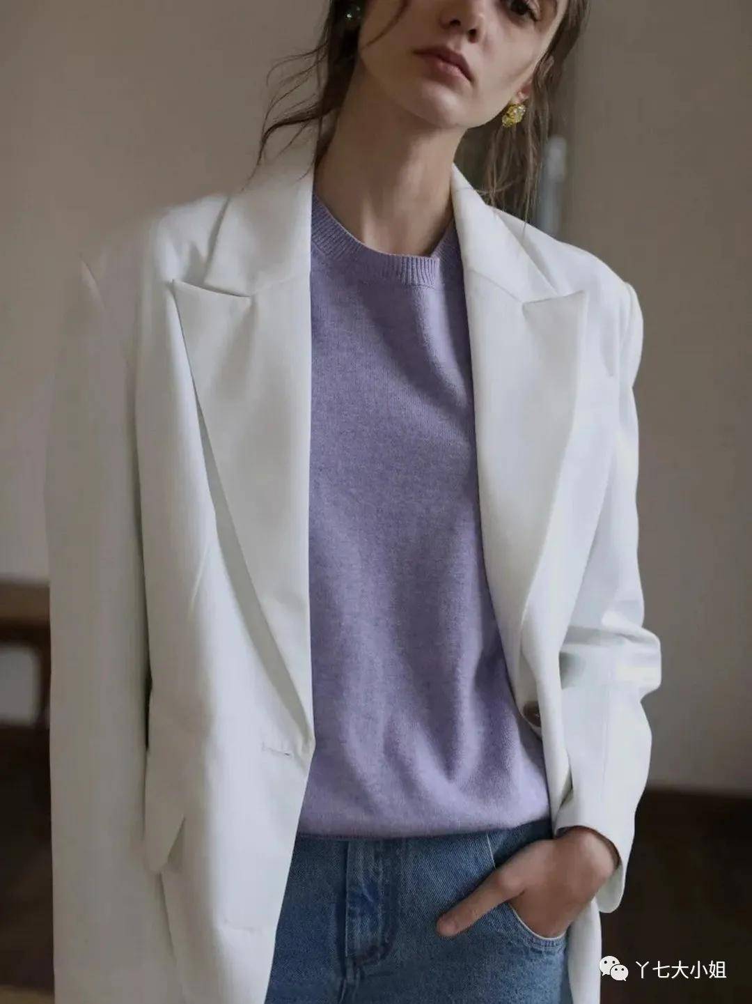 丁香紫|今天秋冬,一定要pick这两个颜色:丁香紫+市区褐