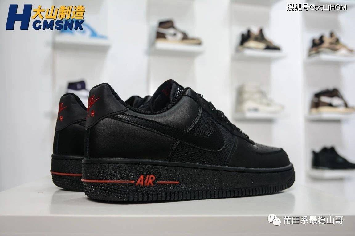 色调|?【大山制造】耐克Nike Air Force 1 Low 使空军一号黑红色色调 DO6389-001