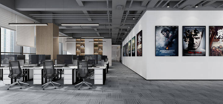 围炉聚火——番禺电影文化传播公司|700平米公装案例