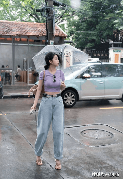 长度|紧身裤过时了,这几条牛仔裤谁穿谁瘦,看三木博主演绎的长腿穿搭