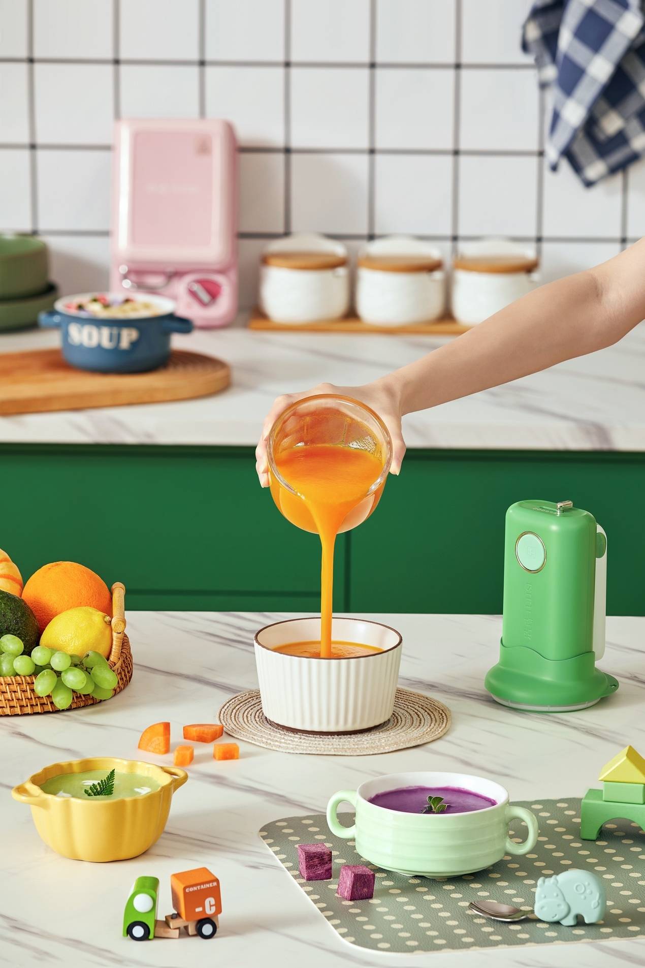 操作|浩诗HULLSI全阶料理辅食机真省事!一机搞定宝宝辅食、零食