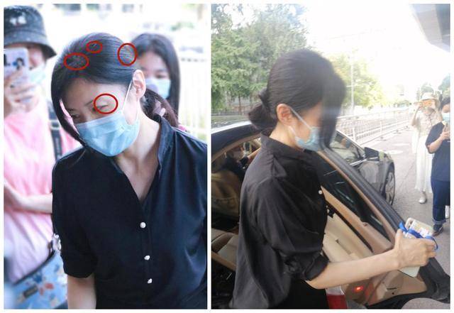 条纹 52岁周涛素颜现身，白发和眼纹显老态，穿连体裤露排骨腰却救了她