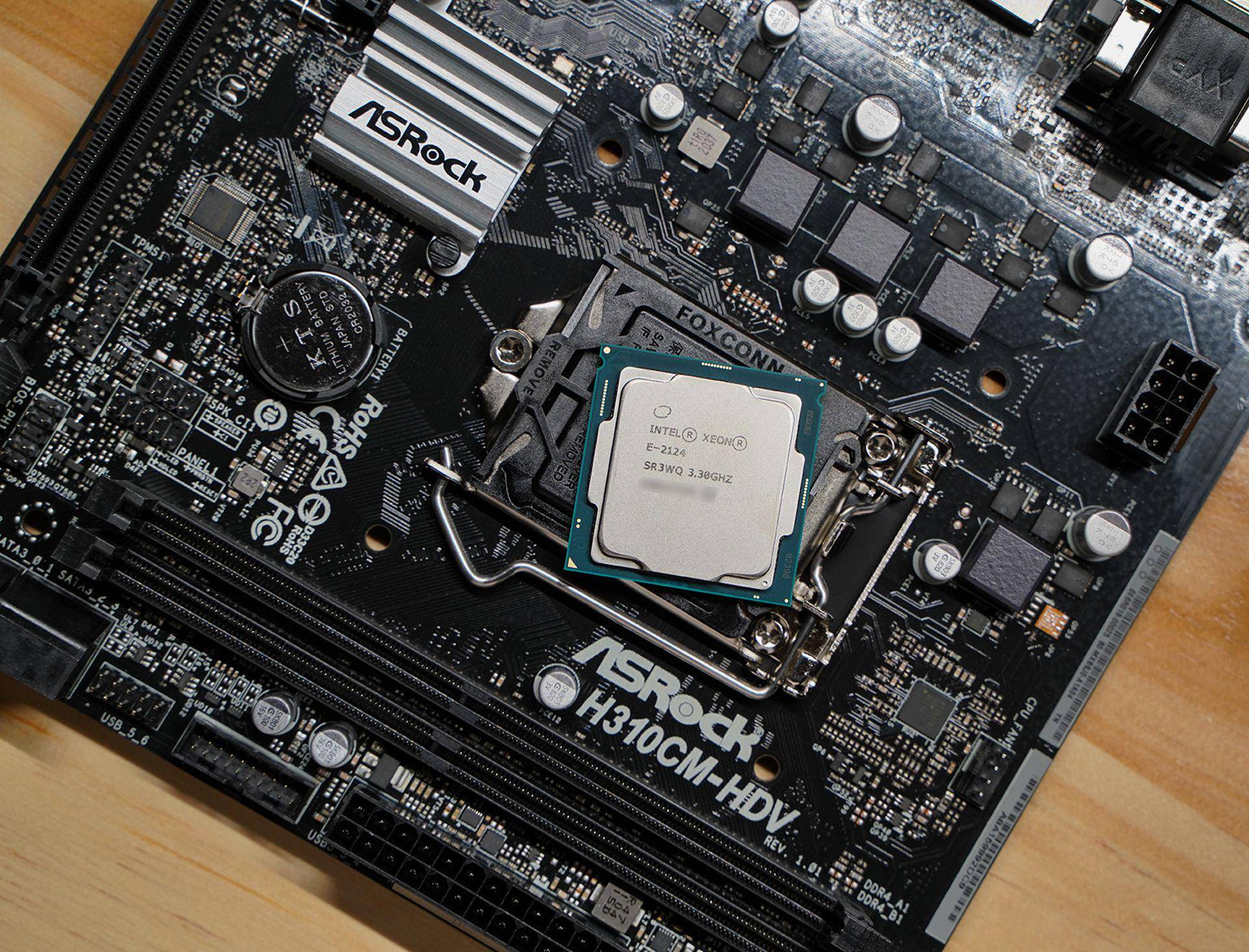 2021年至强大船又来了至强e2124华擎h310主板初体验